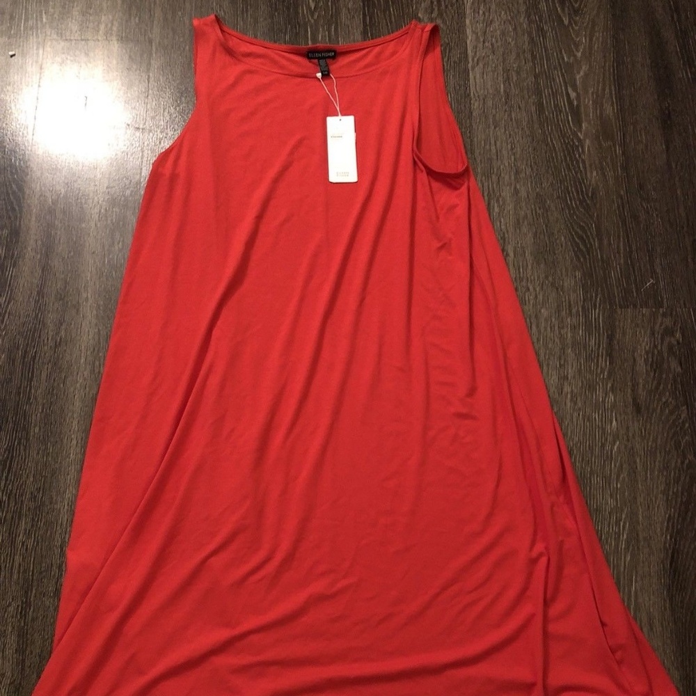 Eileen Fisher Lightweight Jersey Shift Dress S